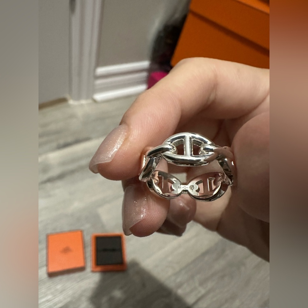 Authentic BNIB Hermes Chaine d'ancre Enchainee ring - Picture 5 of 6